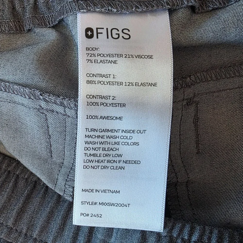 Figs Technical Collection Mens Medium Tall M/T Pants Tansen Jogger Scrub Pants